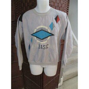 Vintage 90s Sergio Valente Sweatshirt Natural Basic Cycle Size Adult Large